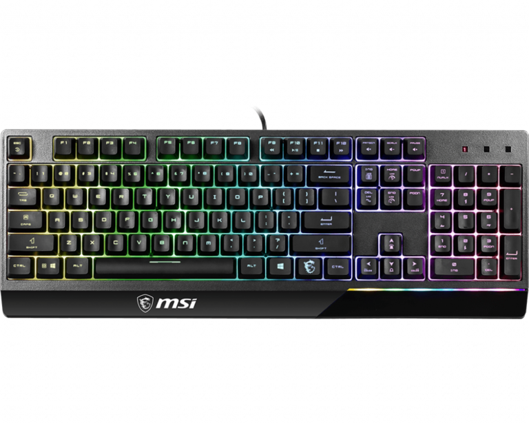 MSI Vigor GK30 Gaming Keyboard, Wired, RGB, US, Black