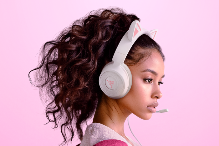 Razer Gaming Headset | Kraken Kitty V3 X | Wired | Over-Ear | Microphone | White