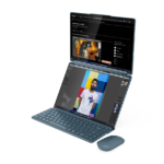 Lenovo Yoga Book 9 14IAH10 Intel | Tidal Teal | 2x14" | OLED | Touchscreen | 2.8K WQXGA+ | 2880 x 1800 pixels | Intel Core Ultra 7 | 255H | 32 GB | Soldered LPDDR5X | Solid-state drive capacity 1000 GB | Intel Arc 140T GPU | Windows 11 Home | 802.11be | Bluetooth version 5.4 | Keyboard language English | Keyboard backlit | Warranty 24 month(s) | Battery warranty 12 month(s)