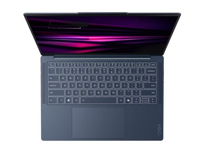 Lenovo Yoga Slim 7 14Q8Y11 Snapdragon | Cosmic Blue | 14" | OLED | WUXGA | 1920 x 1200 pixels | Glossy | Snapdragon X2 Plus | X2P-42-100 | 16 GB | Soldered LPDDR5X | Solid-state drive capacity 512 GB | Qualcomm Adreno GPU | Windows 11 Home | 802.11be | Bluetooth version 5.4 | Keyboard language English | Keyboard backlit | Warranty 24 month(s) | Battery warranty 12 month(s)