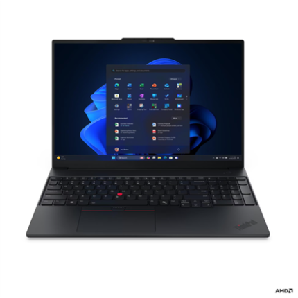 Lenovo ThinkPad E16 G4 AMD | Black | 16" | IPS | WUXGA | 1920 x 1200 pixels | Anti-glare | AMD Ryzen AI 5 | 330 | 16 GB | SODIMM DDR5 | Solid-state drive capacity 512 GB | AMD Radeon 820M Graphics | Windows 11 Pro | 802.11be | Bluetooth version 5.4 | Keyboard language English | Keyboard backlit | Warranty 36 month(s) | Battery warranty 12 month(s)