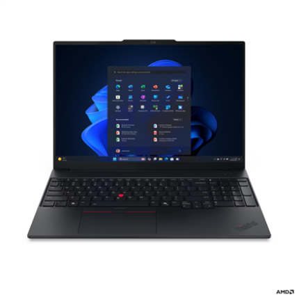 Lenovo ThinkPad E16 G4 AMD | Black | 16" | IPS | WUXGA | 1920 x 1200 pixels | Anti-glare | AMD Ryzen AI 5 | 330 | 16 GB | SODIMM DDR5 | Solid-state drive capacity 512 GB | AMD Radeon 820M Graphics | Windows 11 Pro | 802.11be | Bluetooth version 5.4 | Keyboard language Nordic | Keyboard backlit | Warranty 36 month(s) | Battery warranty 12 month(s)