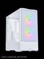 White computer case with RGB