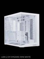 White computer case with glass