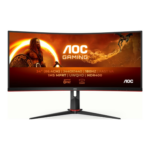 AOC | Gaming Monitor | CU34G2XP/BK | 34" | VA | 21:9 | 180 Hz | 1 ms | 3440 x 1440 pixels | HDMI ports quantity 2 | Black