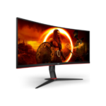 AOC | Gaming Monitor | CU34G2XP/BK | 34" | VA | 21:9 | 180 Hz | 1 ms | 3440 x 1440 pixels | HDMI ports quantity 2 | Black